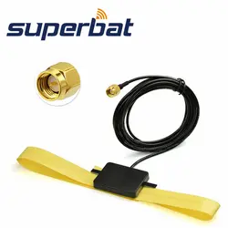 Superbat DAB активная 10dbi антенны DAB автомагнитол Антенна Внутренняя Стекло горе SMA разъем для Kenwood DAB