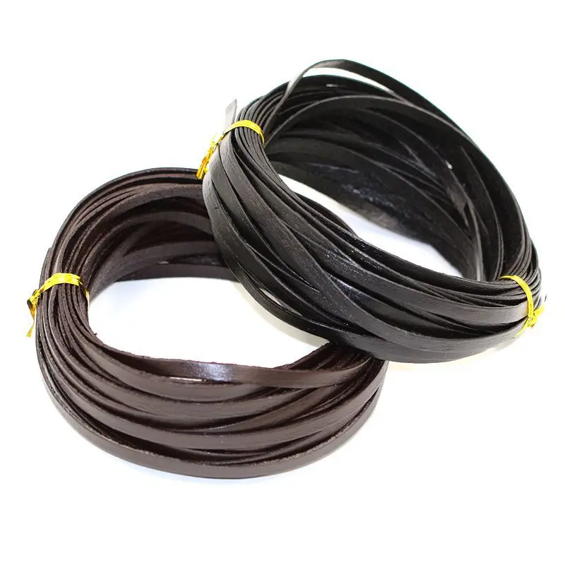 Тонкий шнур из натуральной коровьей кожи ширина 3 мм 5 мм|leather cord|cord for braceletsgenuine cow