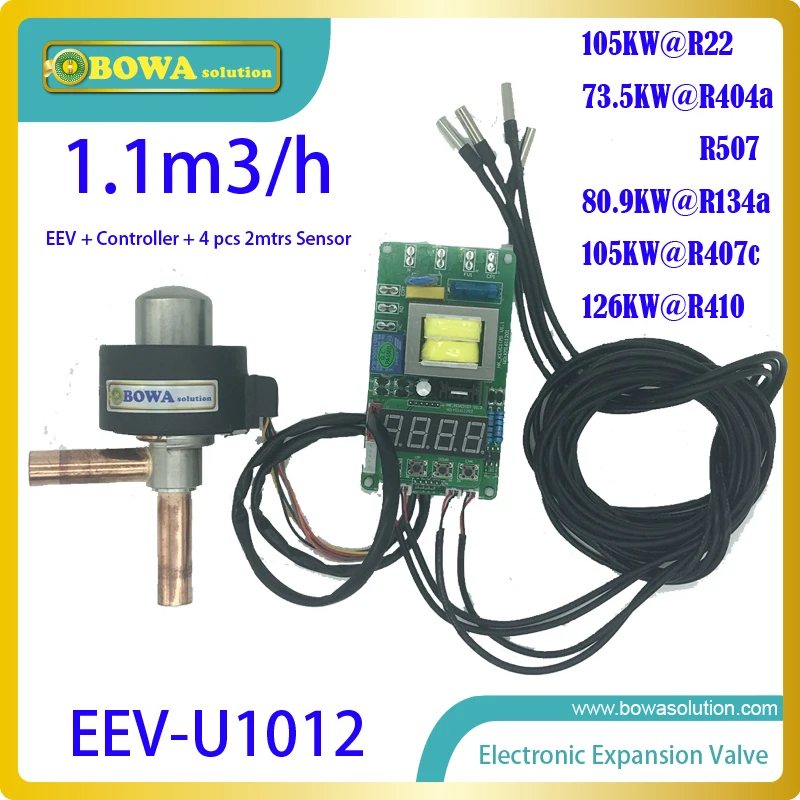 Large cooling capacity indepedent electronic expansion valves (EEV