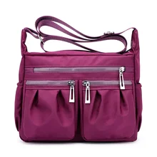 Модная брендовая дизайнерская женская сумка на плечо, Высококачественная нейлоновая Повседневная сумка через плечо, водонепроницаемая и легкая сумка на молнии