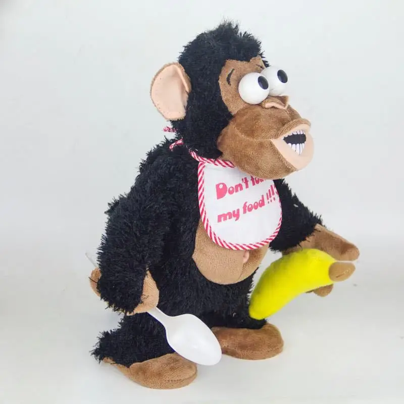 Kawaii Электрический обезьяна Сумасшедший снять банан плюшевые детские мягкие игрушки подарок мягкие плюшевое игрушечное Животное Плюшевые