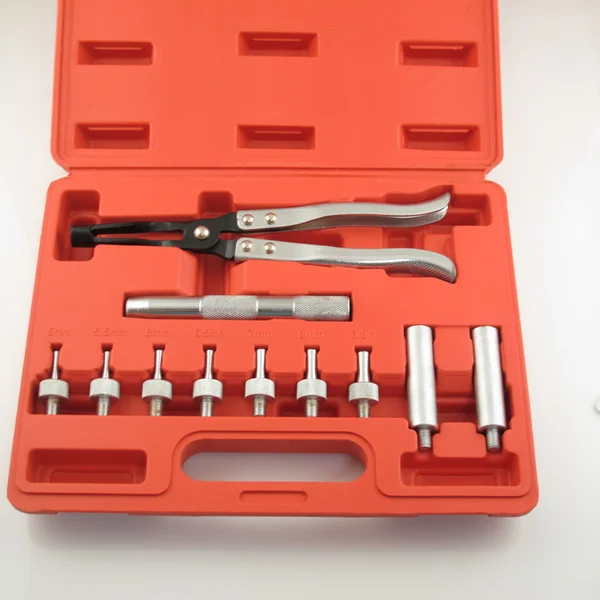 Valve Stem Seal Seating Remover Installer Pliers Tool Kit with Plastic Case