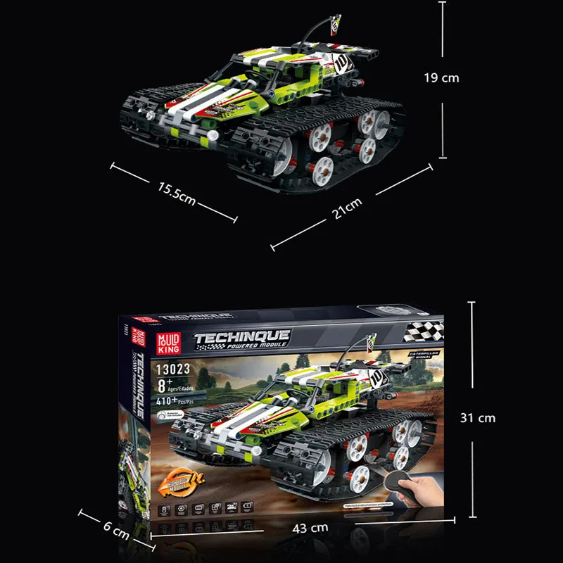 410pcs puzzle blocks science toy remote control building block cars for children compatible mechanical group model kid gift