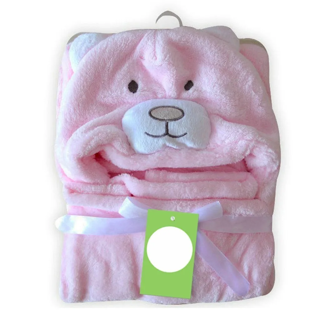 Высококачественное детское банное полотенце в форме Милого Животного, детское одеяло с капюшоном, детское полотенце, халат, накидка для новорожденных, мочалка - Цвет: PJ3589H