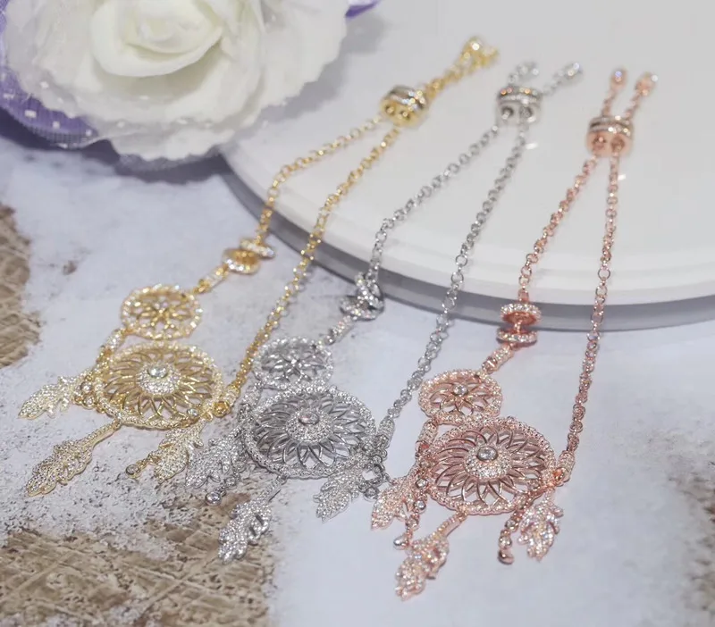 

Designer Fashion 925 Sterling Silver Jewelry 3A Cubic Zirconia Party Adjustble Bracelet