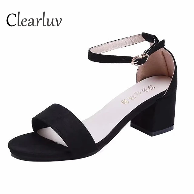 

Summer new style with sandals thick with open toe suede sexy sandals Roman fashion Gladiator shoes C1373