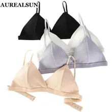 Модное женское нижнее белье, нижнее белье для девочек, глубокий v-образный вырез, чашка 4/3, хлопок, дышащий, для женщин, бюстгальтер, короткий топ, распродажа, акция