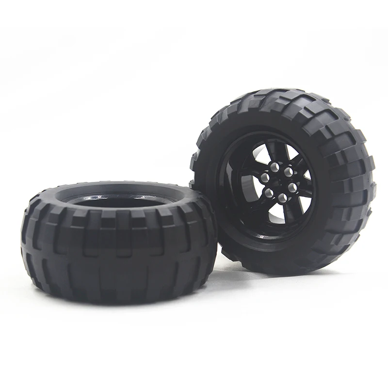 MOC Technic Parts 1pcs TYRE BALOON WIDE DIA94,8 X 44 & RIM DIA 56 X 34 compatible with lego for kids boys toy
