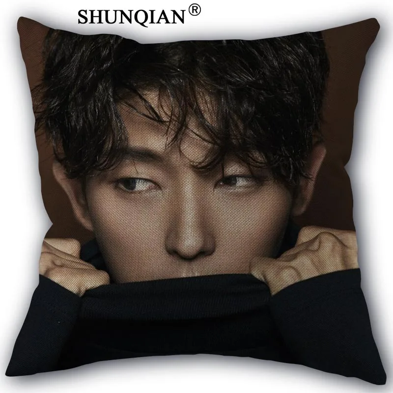 

Nice Pillow Cover LEE JOON GI Pillowcase Cotton Linen Fabric Home Textile Square Pillowcase 45X45cm Wedding Decorative No Fade