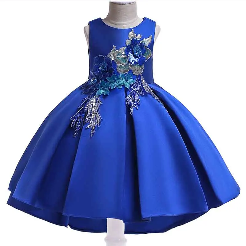 

Spring Children's formal occasion girls party vestido 2-10T elegant girl wedding gorgeous dress party princess Christmas Dresse
