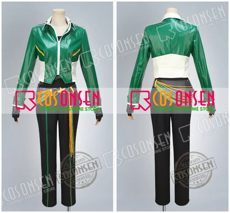 Косплей ONSEN The Ensemble Stars ryusetai Midori Takamine косплей костюм все размеры на заказ Зеленый