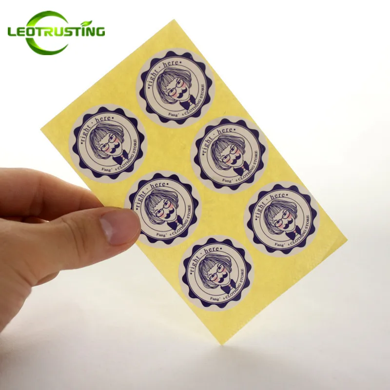 Leotrusting 1000 шт. индивидуальные пластиковые виниловые бумажные наклейки печатные