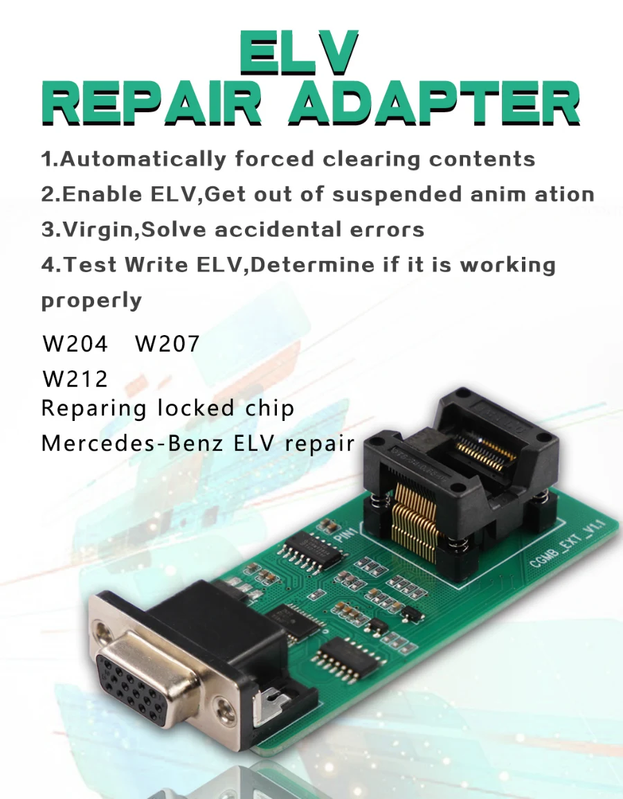 ELV ремонтный адаптер для CGDI MB ключевой программатор