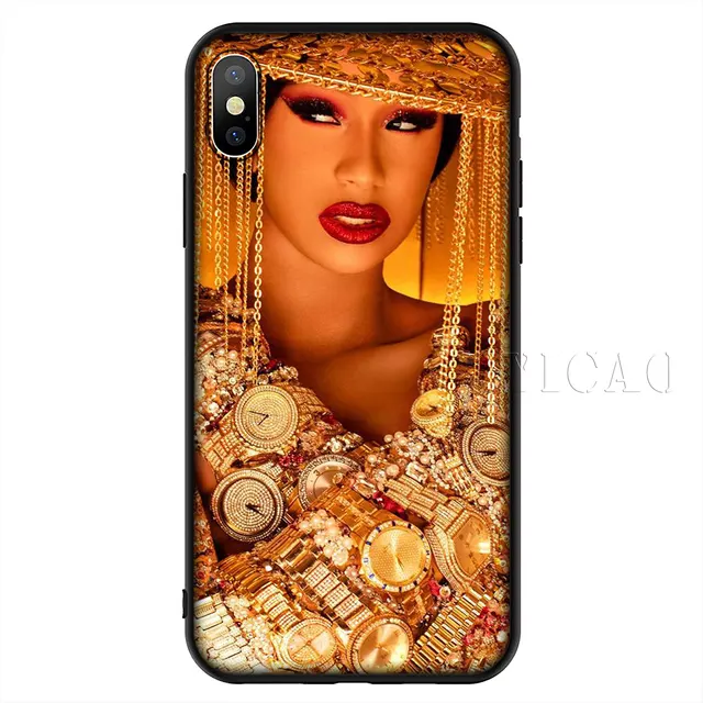 IYICAO Cardi B CardiB Soft Silicone Phone Case for iPhone XR X XS Max 6