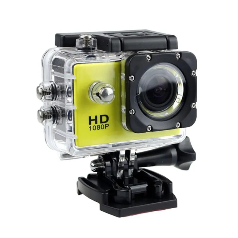 yellow SJ4000 Full HD Водонепроницаемая Спортивная DV камера экшн видеокамера 1080P автомобильная камера - Цвет: yellow
