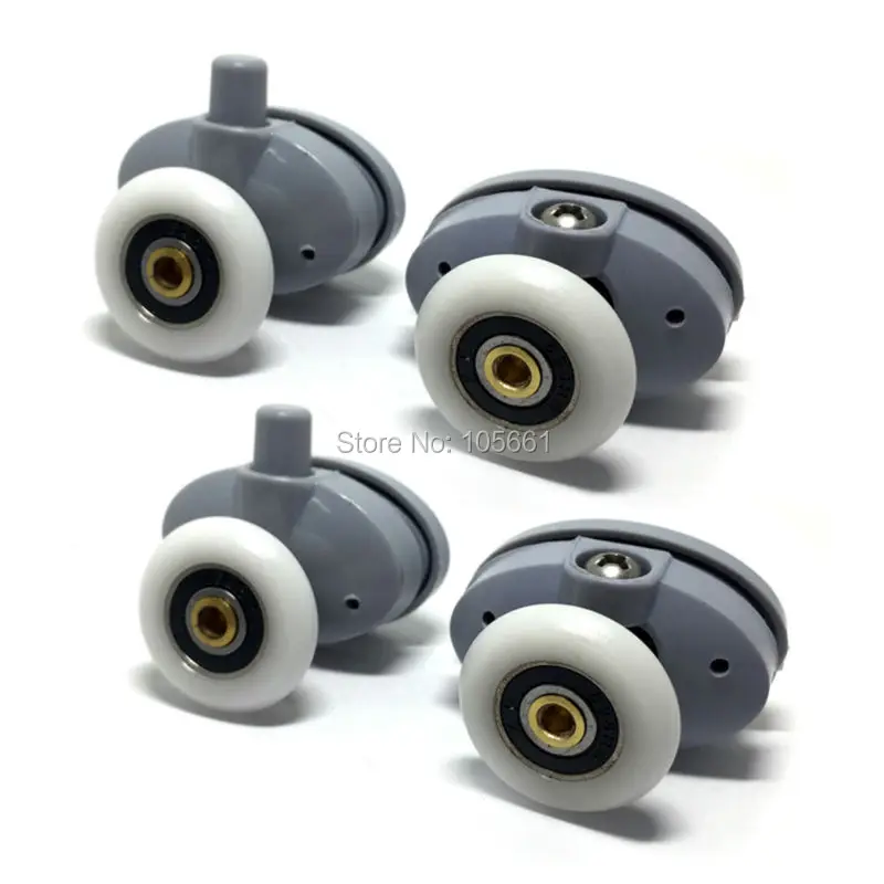 

Set of 4new oval Shower door rollers 2Top 2Bottom