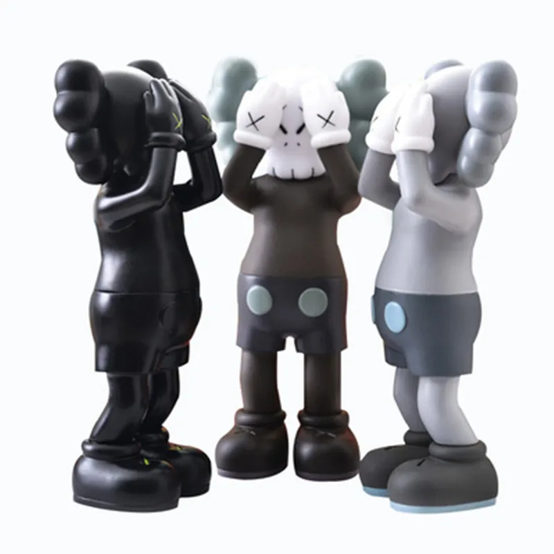 

New Kaws Cover Face Prototype Standing Doll Fashion Street Art Craft Originalfake BFF Vinil Car Interior Action Figure Toy D297