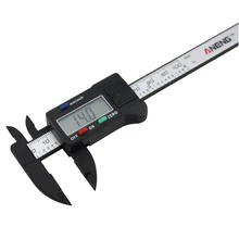 ANENG 0-100mm 4inch Carbon Fiber Digital Electronic Ruler LCD Digital Electronic Vernier Caliper Gauge Micromete