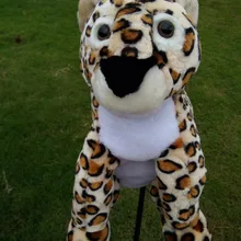 Леопардовый плюшевый чехол на клюшку для гольфа Универсальный милый стиль мультфильм Животные Гольф клуб защитное покрытие высокого качества