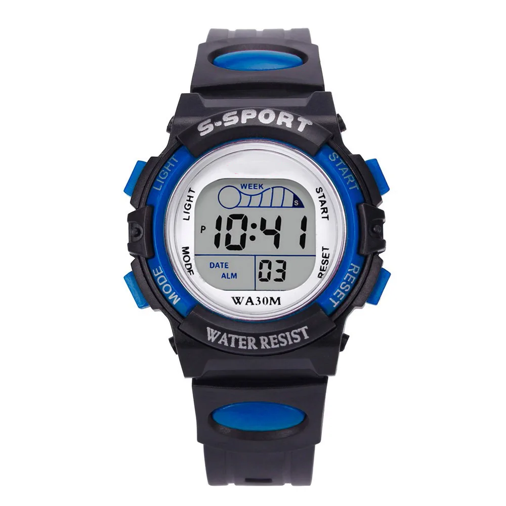 

Splendid Waterproof Children Boys Digital LED Sports Watch Kids Alarm Date Watch Casual Wristwatches clock relogio masculino