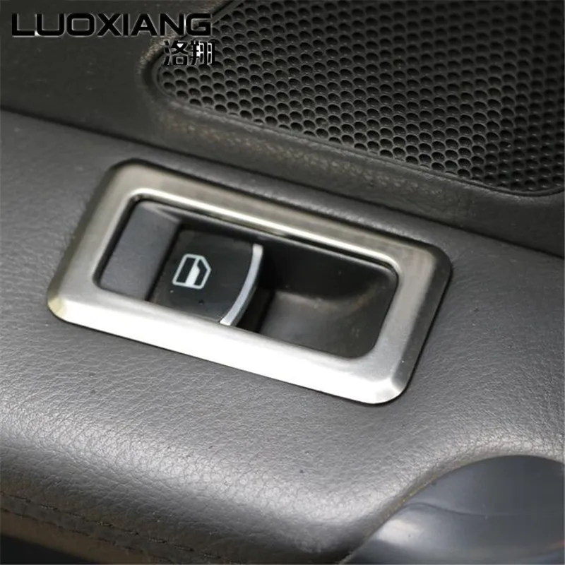 

For 2008-2015 Touran Glasses lifter switch stickers 3pieces fuel tank switch sticker 1 piece for Touran interior accessories