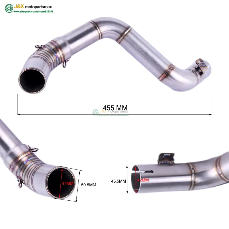 Средняя выхлопная труба мотоцикла для Duke 125 200 250 390 2012 2016 слипоны|muffler muffler|motorcycle