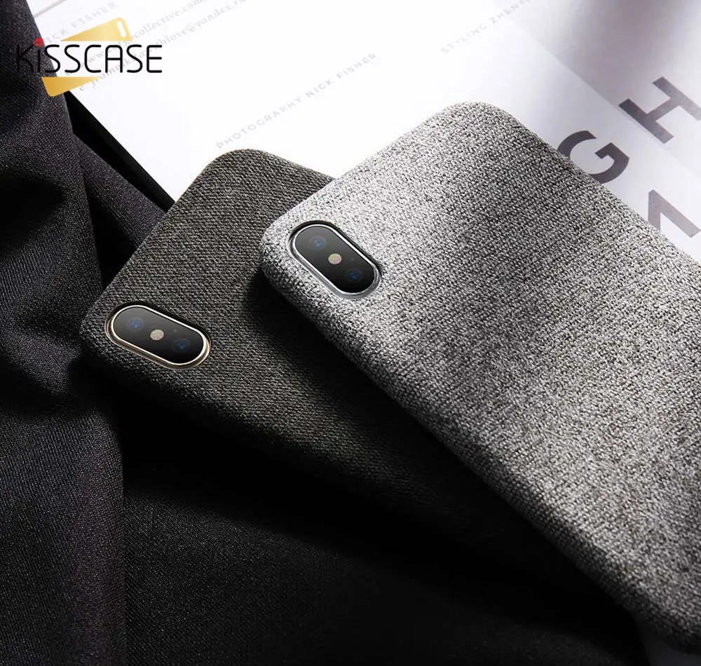 KISSCASE-Cloth-Pattern-Case-for-iPhone-X-7-8-6-6s-plus-Ultra-Thin-Phone-Case(1)