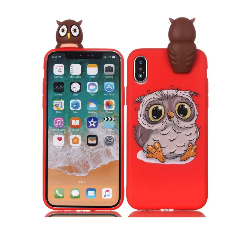 Чехол FLYKYLIN для iPhone 11 Pro Max 5, 5S, SE, XS, XR, X, 6 S, 6 S, 7 Plus, 8 Plus, чехол на Единорог, мягкий ТПУ, силикон, 3D, куклы, игрушки, телефон, чехол