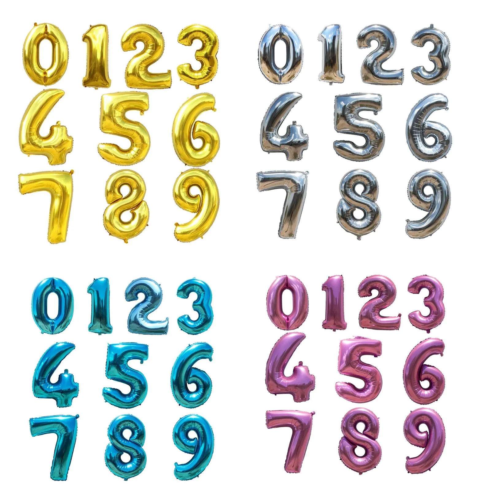 

40inch Number Foil Balloons Birthday Party Balloons For Wedding Birthday Baby Shower Christmas Event Party Decoration Supply