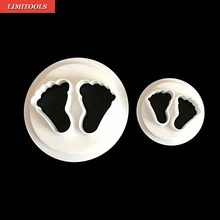 2x/комплект Средства ухода за кожей стоп Тип торт резак Пластик Торт помадка Плесень Кондитерские украшения Инструменты резки умирает