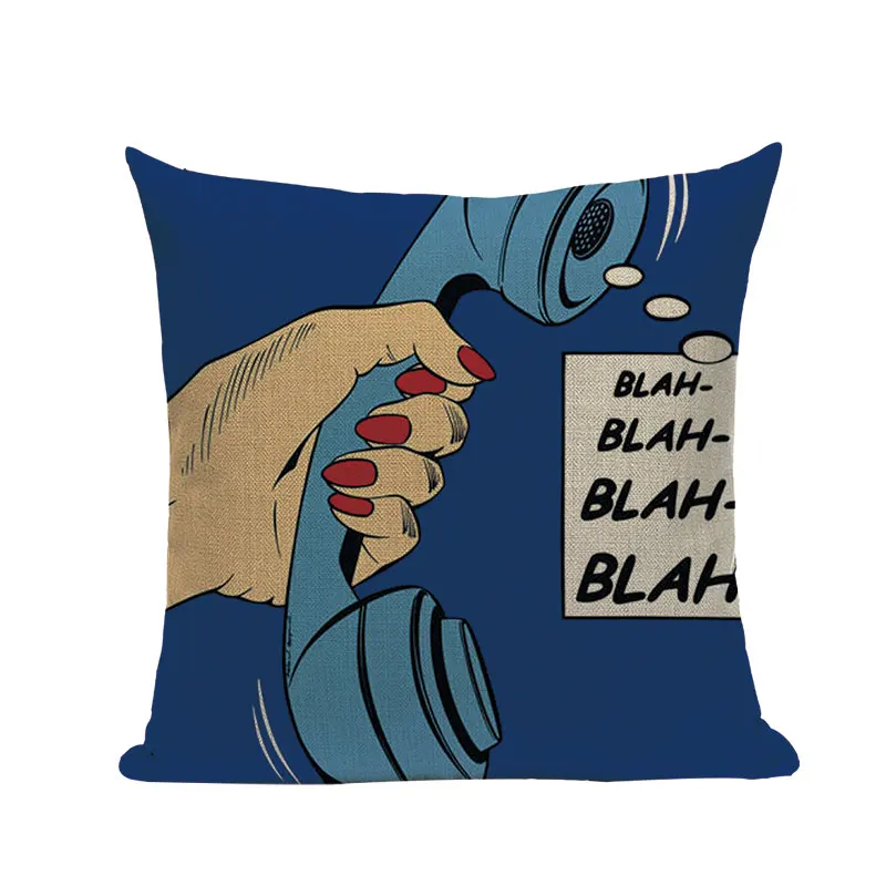 Американский Аниме поп-арт фигурка домашний декор диван декоративная подушка для сиденья автомобиля чехол для подушки Capa Almofada Прямая поставка на заказ - Цвет: 14406