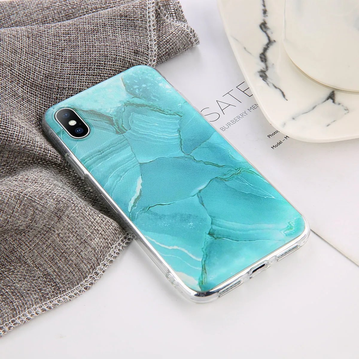 AC5399 Чехол для телефона Ottwn для iPhone X, XS, XR, Xs Max, 5, 5S, SE, 6, 6 S, 7, 8 Plus, прозрачный, с мраморным принтом, мягкий, ТПУ, силиконовый, прозрачный чехол - Цвет: AC5399