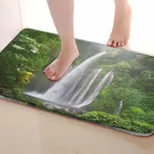 Водопад Стиль Коврик для ванной комнаты, смешной Противоскользящий коврик для ванной, занавески для душа s аксессуары, соответствующие вашей душевой занавеске