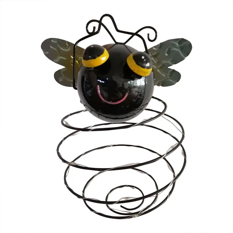 LED Garden Lights Solar Night Lights Artistical Bee Shape Solar-Powered Lawn Lamp Waterproof Solar Light 40JUN281