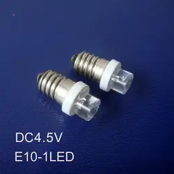 Высокое качество DC4.5V Led E10 Предупреждение лампы, E10 лампы 5 В E10 светодиодный индикатор лампы, светодиодный свет инструмента Бесплатная