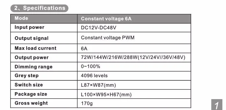 BC-320-6A DC12V-48V 6A диммер CV светодиодный диммер Поворотный Светодиодный настенный регулятор яркости с пультом дистанционного управления RF постоянное напряжение pwm для светодиодный светильник