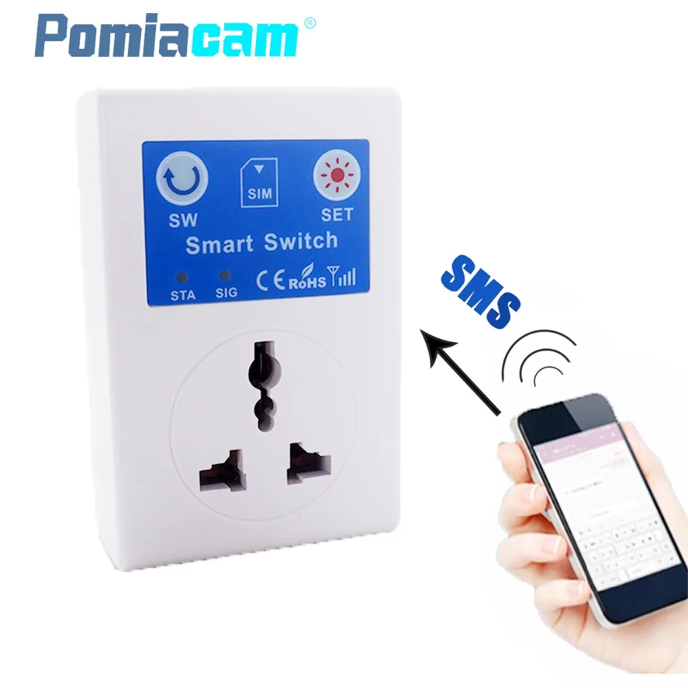 SC1 220V CellPhone SMS Remote Wireless Control Smart Switch GSM Socket Power EU UK AU Plug for Home Household Appliance SC1 220V CellPhone SMS Remote Wireless Control Smart Switch GSM Socket Power EU UK AU Plug for Home Household Appliance