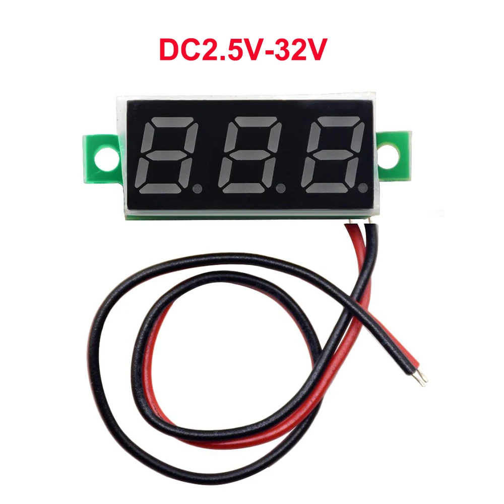 1 шт. 0 28 дюймов две линии Мини вольтметр DC2.5V 30V LED Дисплей Напряжение цифровой