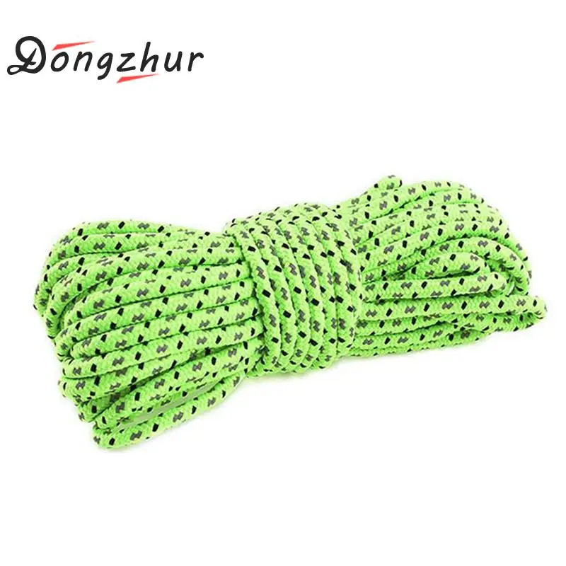 

10M Tent Rope Outdoor Camping Ropes 4MM Thickness Canopy Pull Reflective Tent Camp Rope Windproof Parachute String