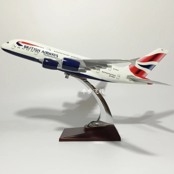 Британский авиалайнеров 45 см A380 BRITISH AIRWAYS модель самолетов самолет игрушки для детей подарки на день рождения