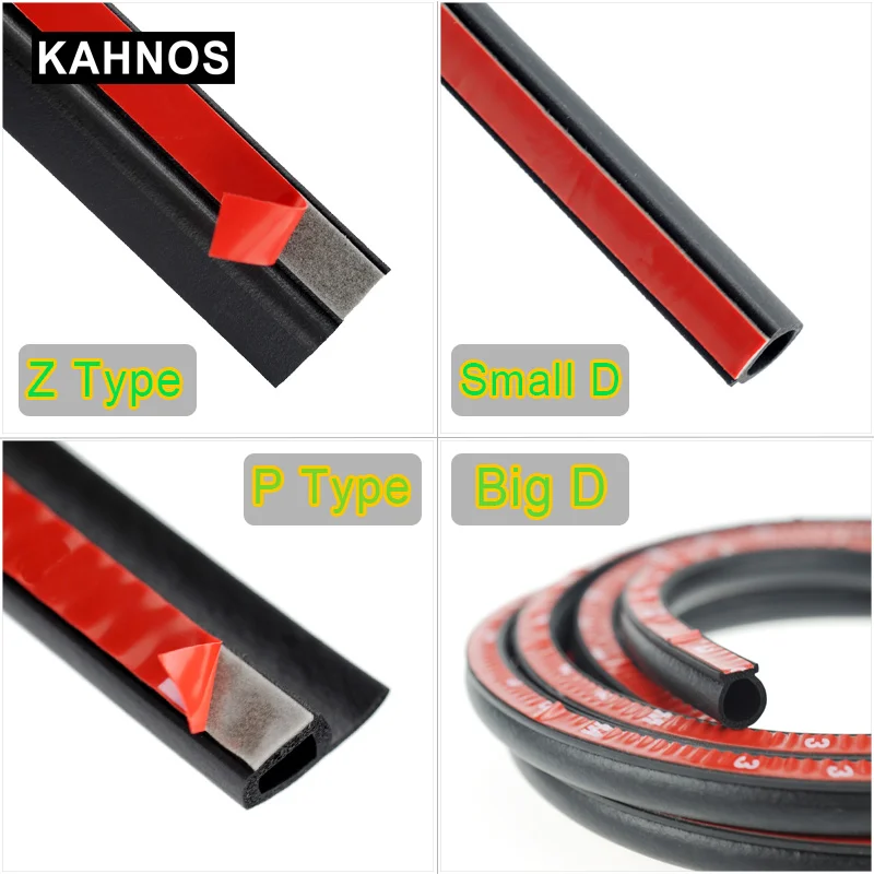 

Big D Small D Z P Type Waterproof Trim Sound Insulation Soundproof Weatherstrip EPDM auto rubber seal Strips