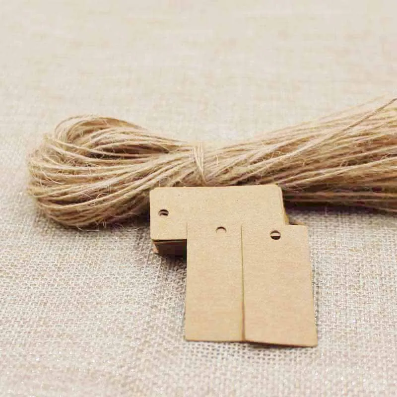 

Brown /black gift/Price Tags 50pc+50Strings Paper Cards Hang Tag/Packaging Labels DIY Gift Tag For Wedding/Boxes/Bags/party