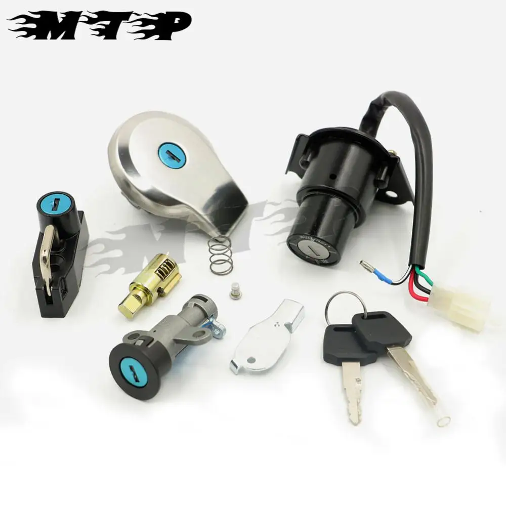 Motorcycle Accessories Fuel Gas Cap Key full Set Ignition Switch Lock For Yamaha Virago XV125 XV250 XV535 4RF XXV240 3LS 2UJ 3DM |