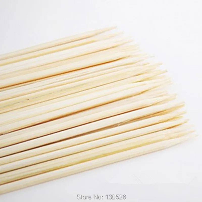 50 шт. одноразовые бамбуковые Шарики 15 40 см 3 мм|bamboo stick|barbecue sticksnatural bamboo sticks | - Фото №1