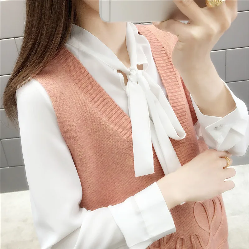 

Majianu 2019 New Spring Garment V-neck Knitted vest