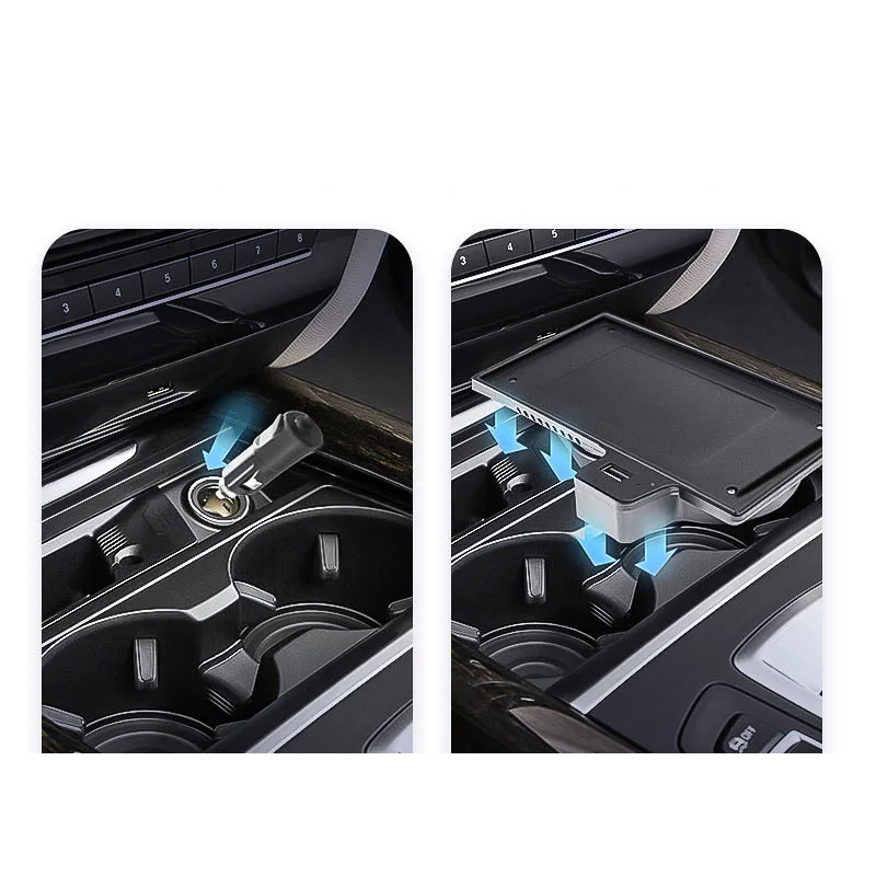 Стайлинга автомобилей 10 Вт Qi Беспроводной зарядник быстрая зарядка автомобильное крепление Беспроводной Зарядное устройство для BMW X5 X6 для iphone 8 X xsmax хорошо для Carplay