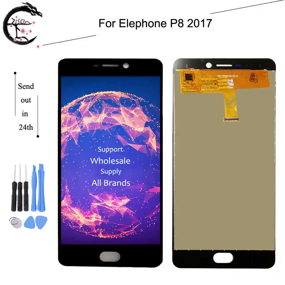 

LCD For Elephone P8 2017 Full LCD Display Screen Touch Panel Digitizer Assembly Replacement For Elephone P82017 Display 5.5 inch