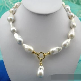 

bjc 0002987 baroque white keshi reborn pearl necklace pendant (C0309)