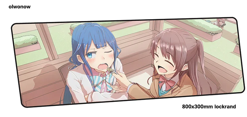 Коврик для мыши Masamune-kun's Revenge, геймер, 800x300x3 мм, игровой коврик для мыши, красивые аксессуары для ноутбуков, эргономичный коврик для мыши для ноутбука