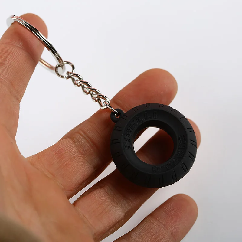Fashion-Rubber-Motorcycle-Bike-Tire-Tyre-Shaped-Keychain-Keyring-Pendent-Car-Auto-Accessories-Chrome-Key-Chain (3)